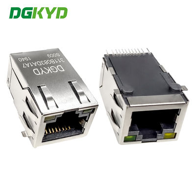 DGKYD311B083DA1A7S009 SMT RJ45 Magnetic Jack 100 Base-T ضبط لوحة مع المصابيح