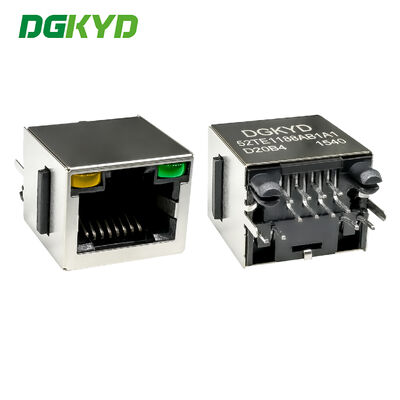رابط RJ45 الرأسي مع مصدر Ethernet الصناعي للضوء والدرع DGKYD52TE1188AB1A1D20B4