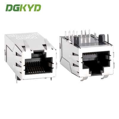 رابط RJ45 مع مصدر طاقة POE ، مرشح متكامل جيجابيت مع درع DGKYD411Q117HWA1DP