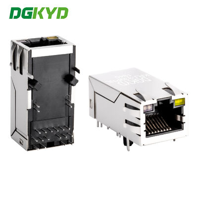 إمدادات الطاقة Gigabit POE RJ45 رابط مرشح متكامل سوكيت الاتصالات الصناعية إيثيرنث KRJ-339PNL
