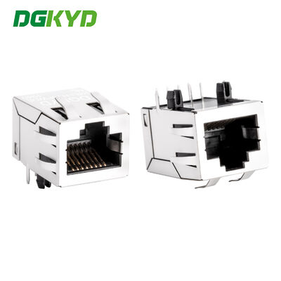 100 BASE Lan RJ45 Connector مع Transformer Tab up Megabit Ethernet Modular Jack (موصول شبكة الايثنر)