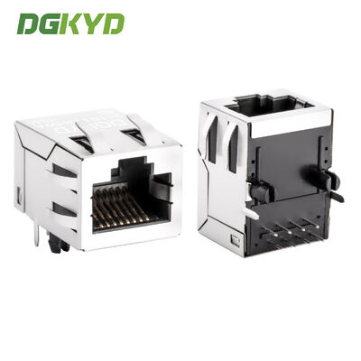 رابط RJ45 100Mbps منفذ الشبكة الصناعية مع 6U القرص المنسوج بالذهب
