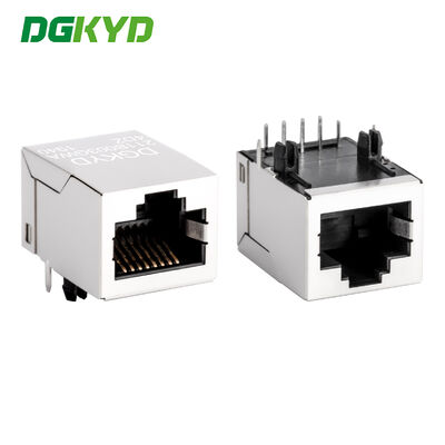 وصلة RJ45 100Mbps مع فلتر ومقبس مودولي مطلي بالذهب لتطبيقات PCB