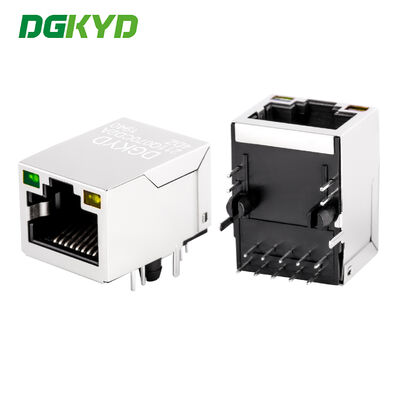 رابط Gigabit RJ45 الصناعي مع طلاء الذهب لمواجهة شبكة منفذ Ethernet