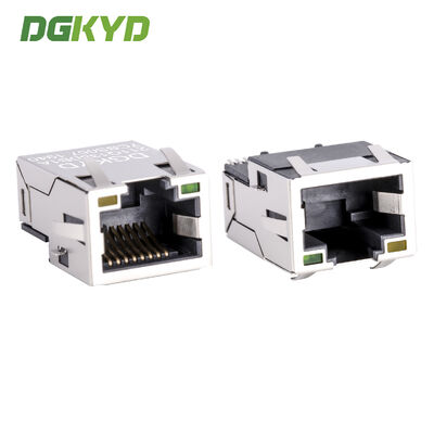 Cat6 ربط Ethernet الصناعي RJ45 مع طلاء الذهب 6U وتثبيت SMD