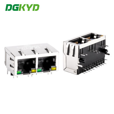 ربط RJ45 الصناعي مع 6U طلاء الذهب لـ Gigabit Ethernet