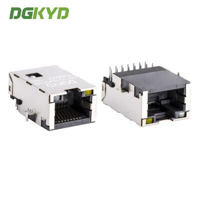رابط RJ45 منخفض جداً مع محول متكامل جيجابيت ومصفوفة بالذهب 6U