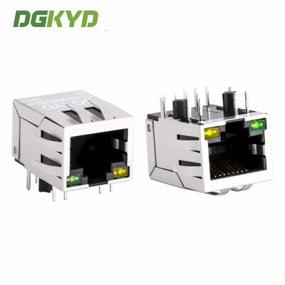منفذ واحد Gigabit فلتر محمي RJ45 رابط مع مغناطيسية متكاملة RJ45 جاك لتركيب PCB